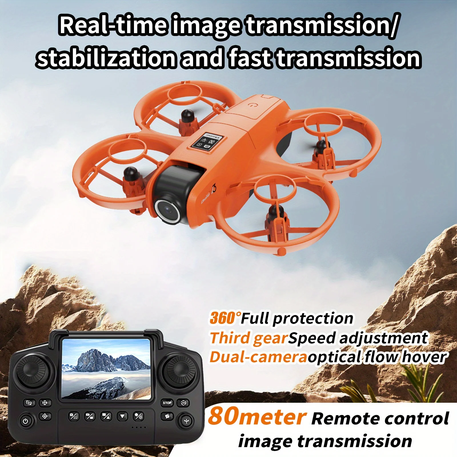 Drone Camera 4K - YL3 휴대용 접이식 드론, HD 듀얼