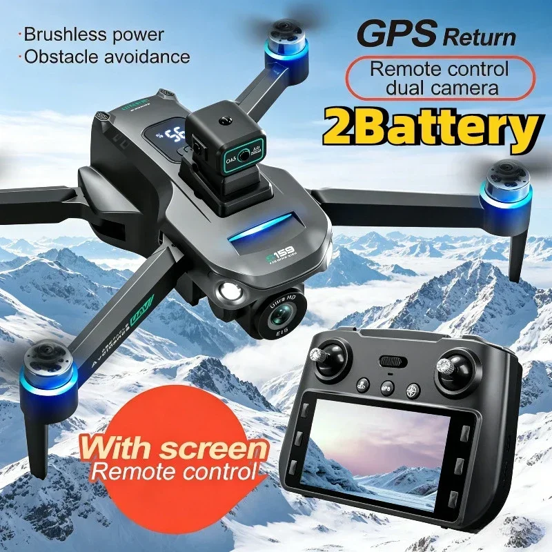 Drone Camera Hd - S159 GPS 드론, HD 듀얼 카메라,
