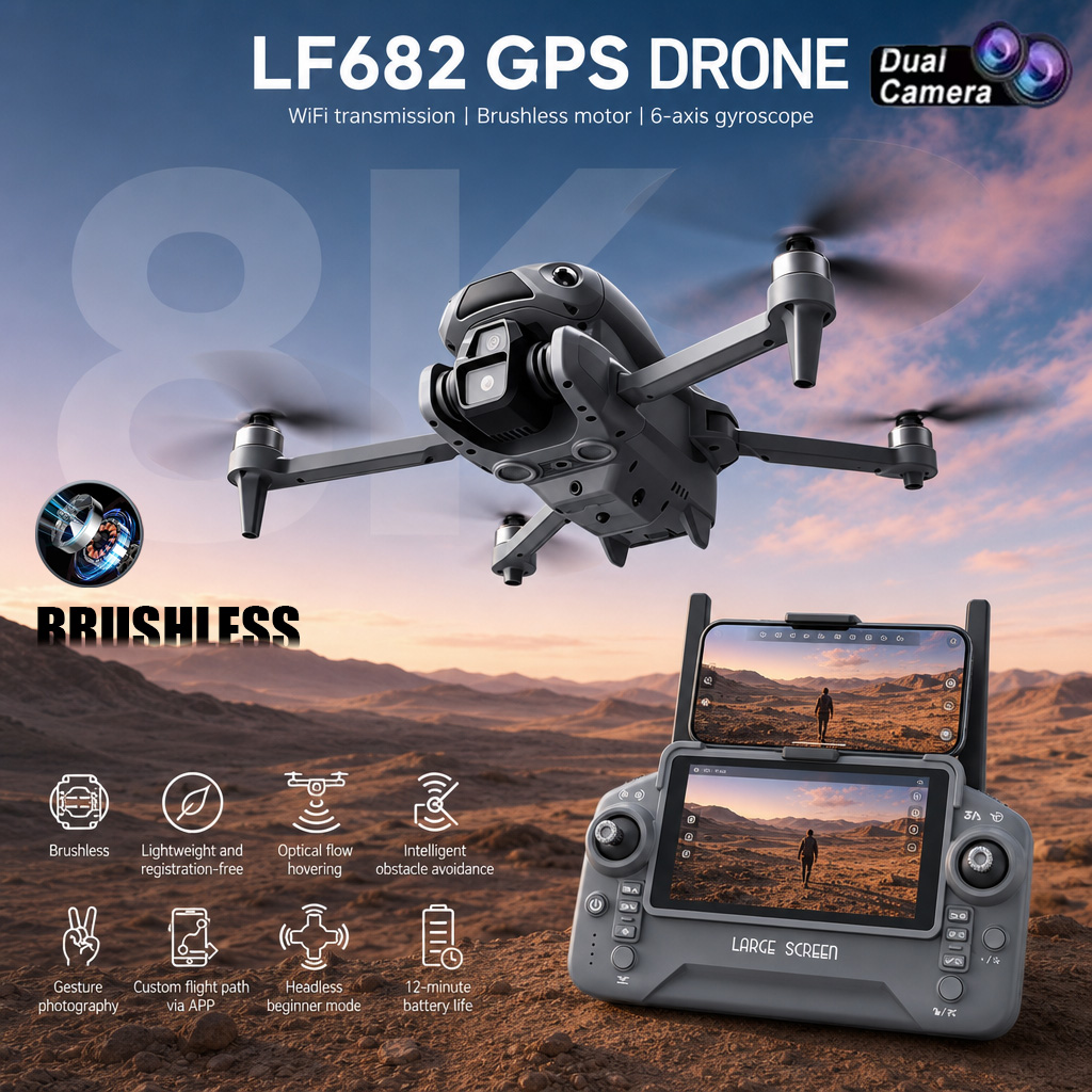Drone Camera Professional - 새로운 LF682 드론 8K 듀얼 카메라