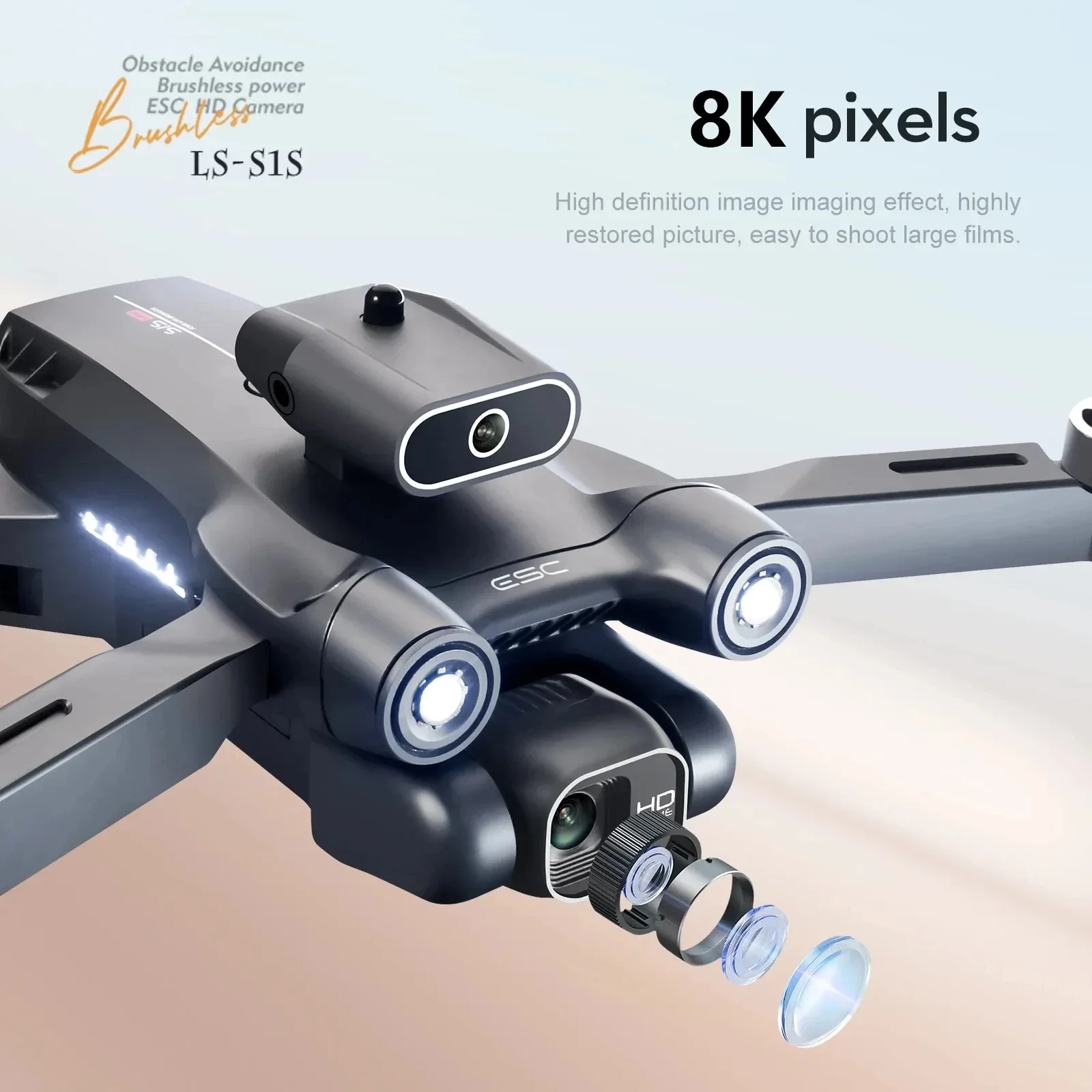 전문 브러시리스 모터 드론 카메라, 장애물 회피 HD  - Drone Camera 4K 리뷰 및 가격